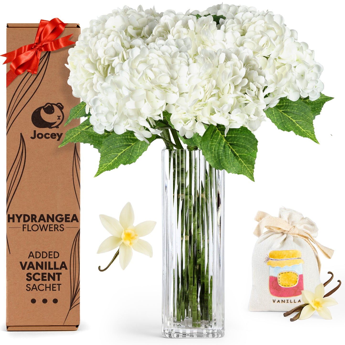 Jocey Vanilla Artificial Hydrangea Flowers